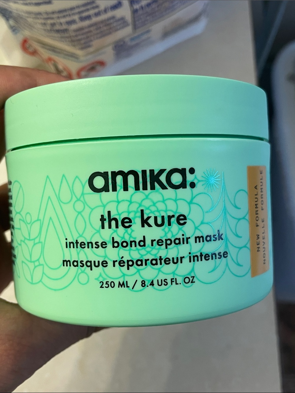 amika the kure intense bond repair hair mask 250ml